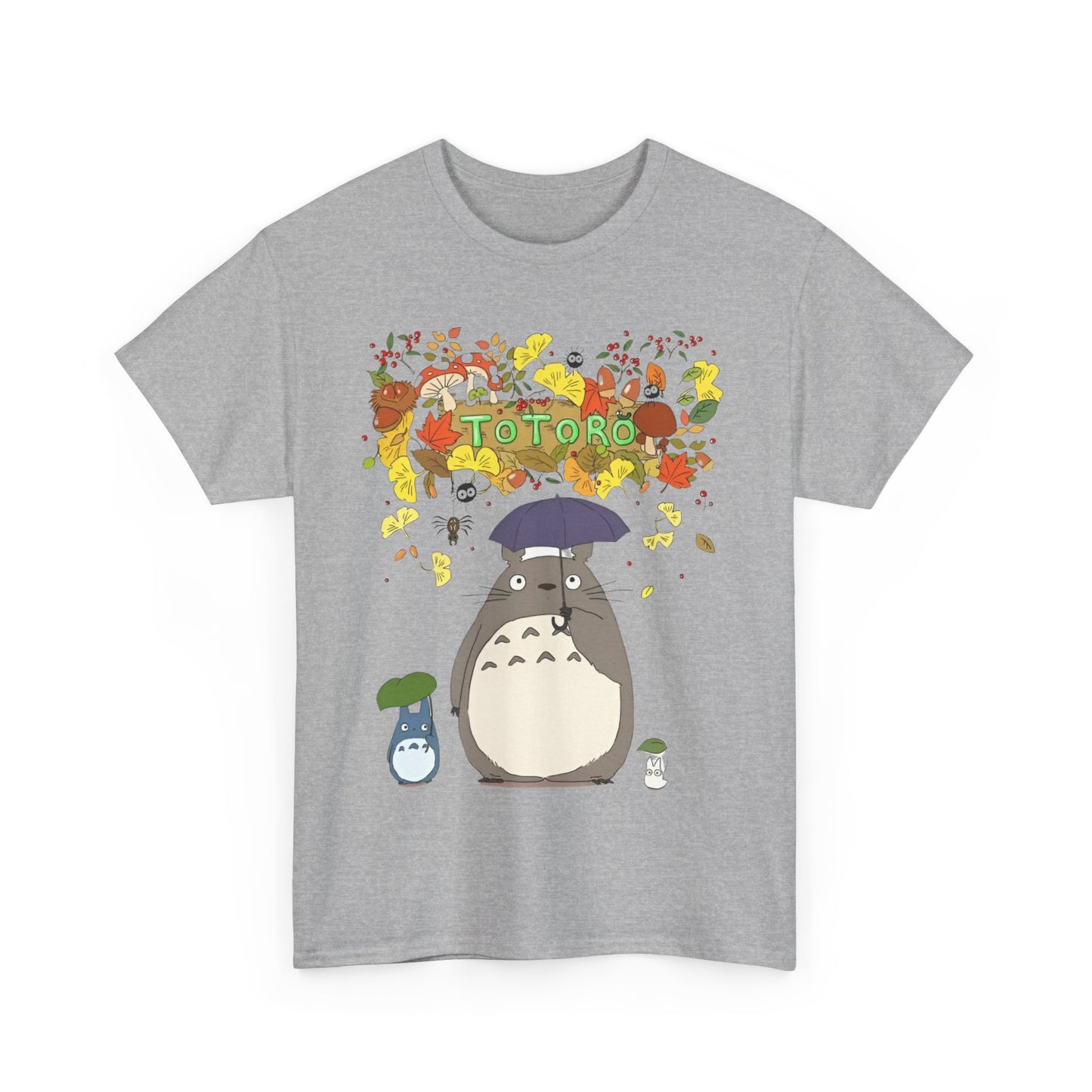 Totoro Flowers T-Shirt – 100% Cotton Studio Ghibli Floral Anime Tee