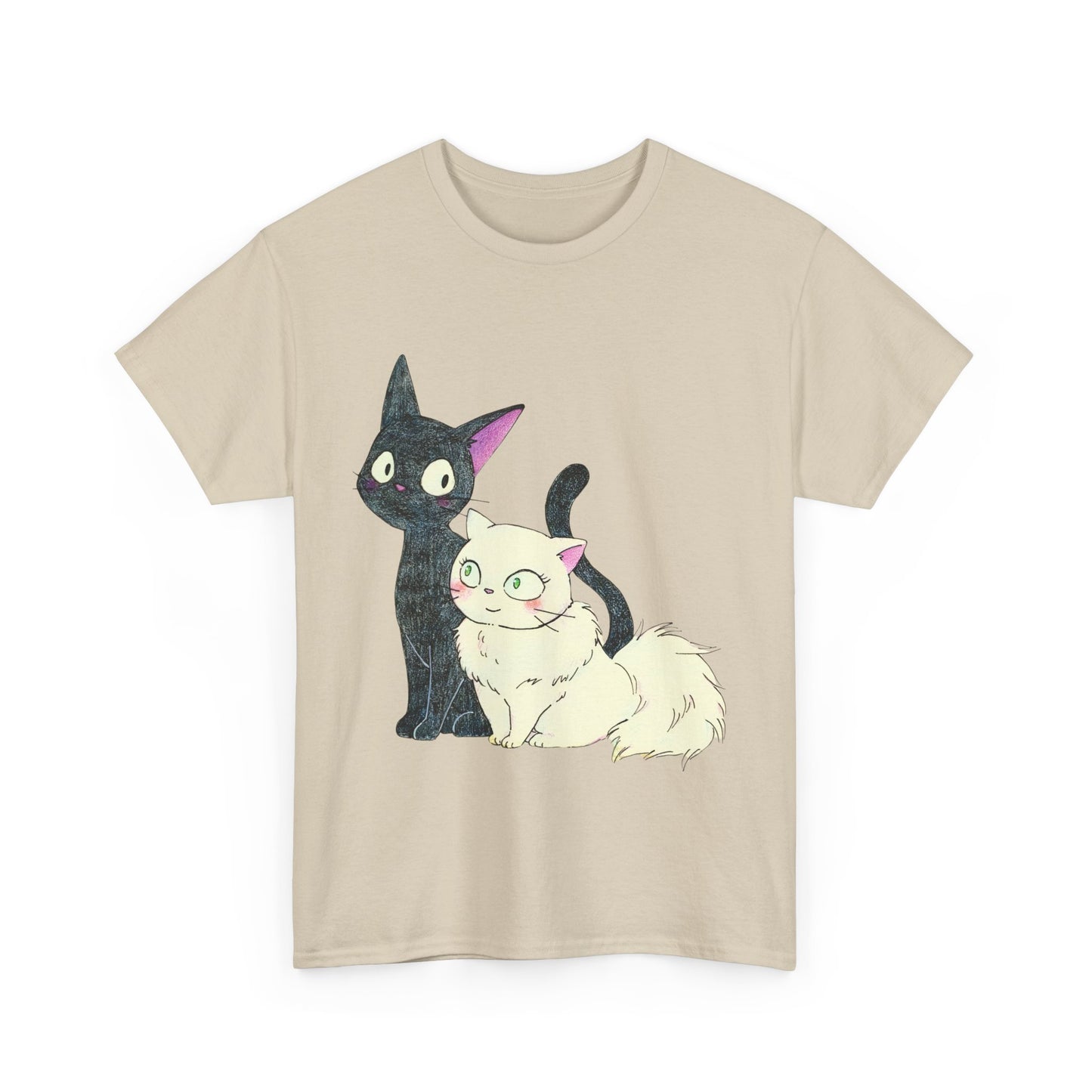Jiji Cat Lover Shirt – Ghibli Anime Cotton Tee for Cat Fans