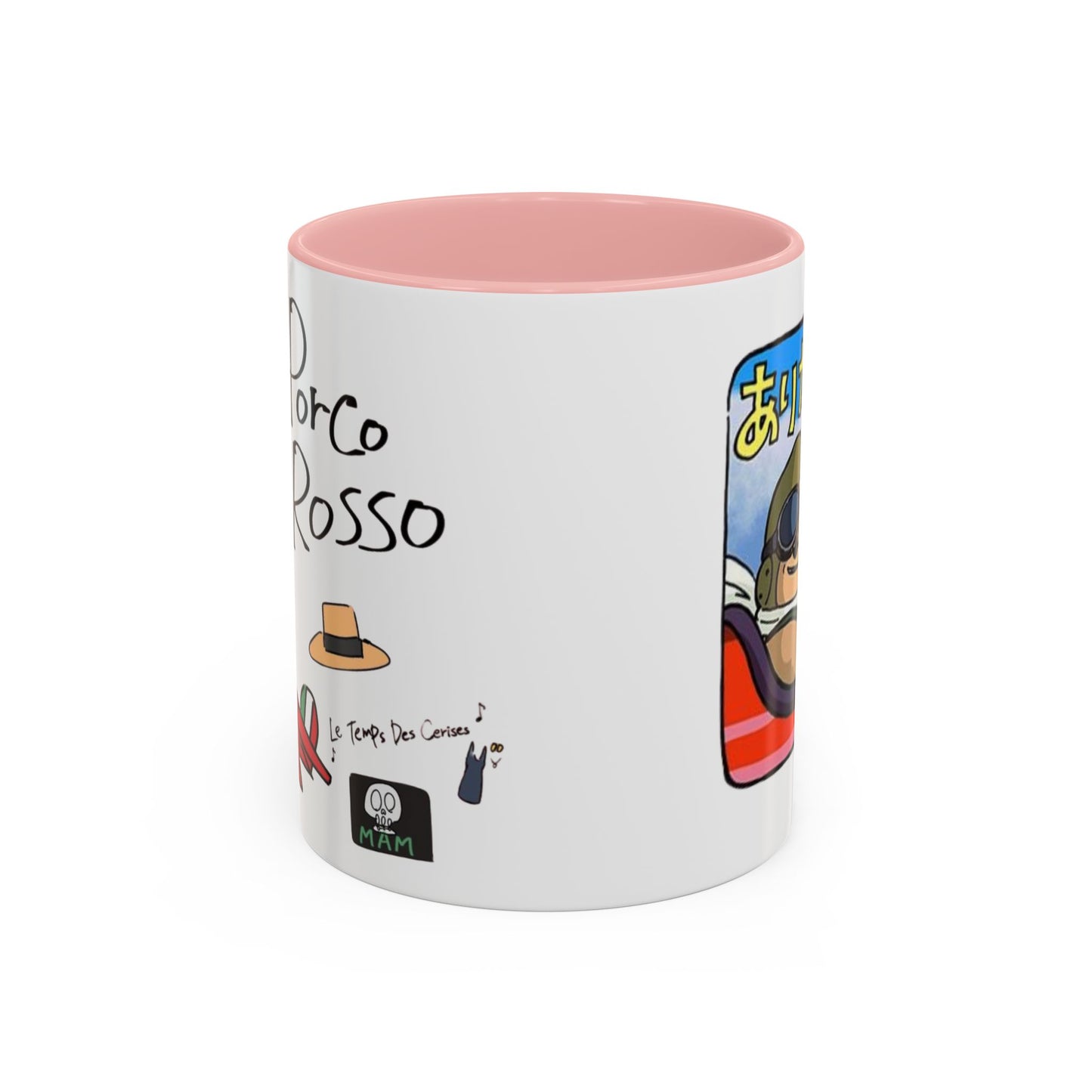 Porco Rosso Tribute Accent Mug – Studio Ghibli Anime Coffee Cup – 11oz & 15oz Ceramic Gift