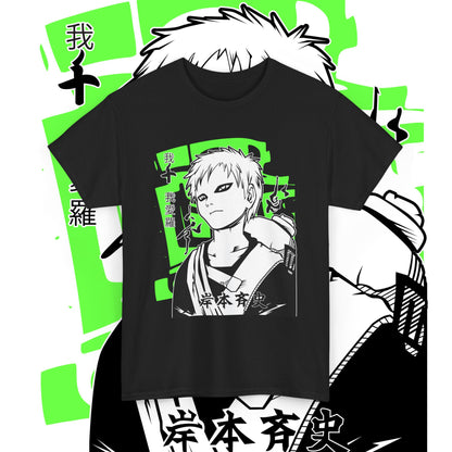 Gaara Naruto Sand Warrior Premium Cotton T-Shirt