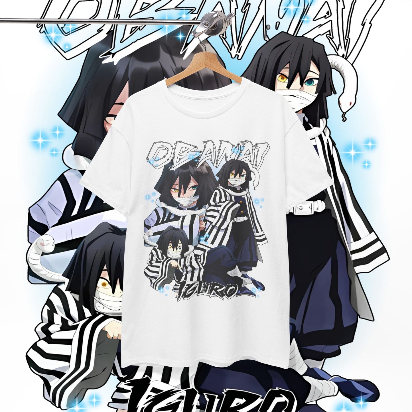 Iguro Obanai Hashira Cotton T-Shirt | Demon Slayer Anime Tee