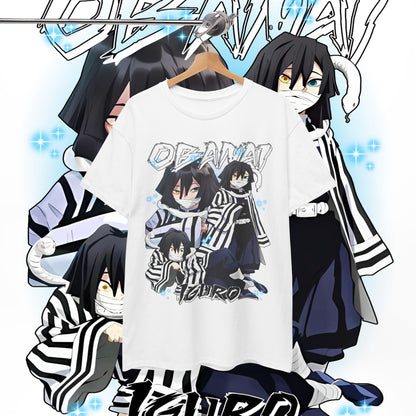 Iguro Obanai Hashira Cotton T-Shirt | Demon Slayer Anime Tee
