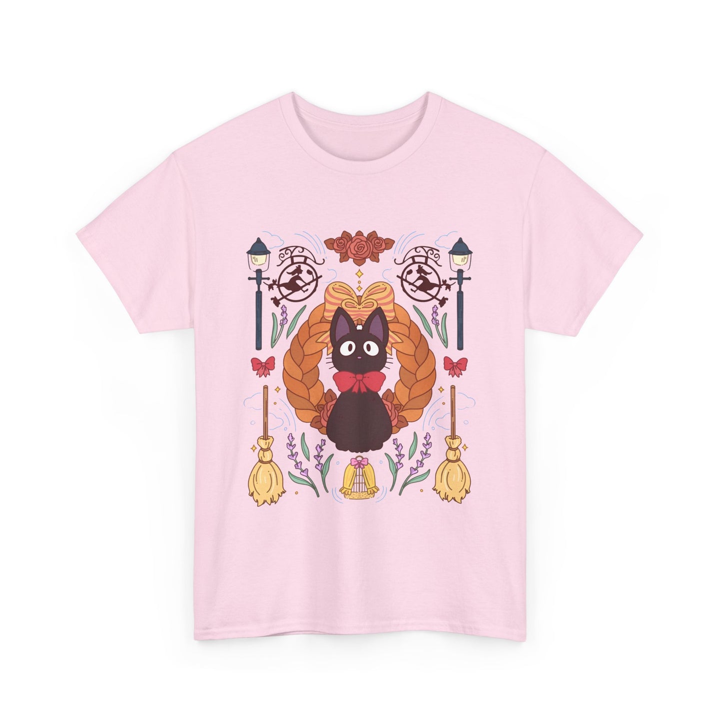 Jiji Collage T-Shirt – 100% Cotton Studio Ghibli Cat Tee