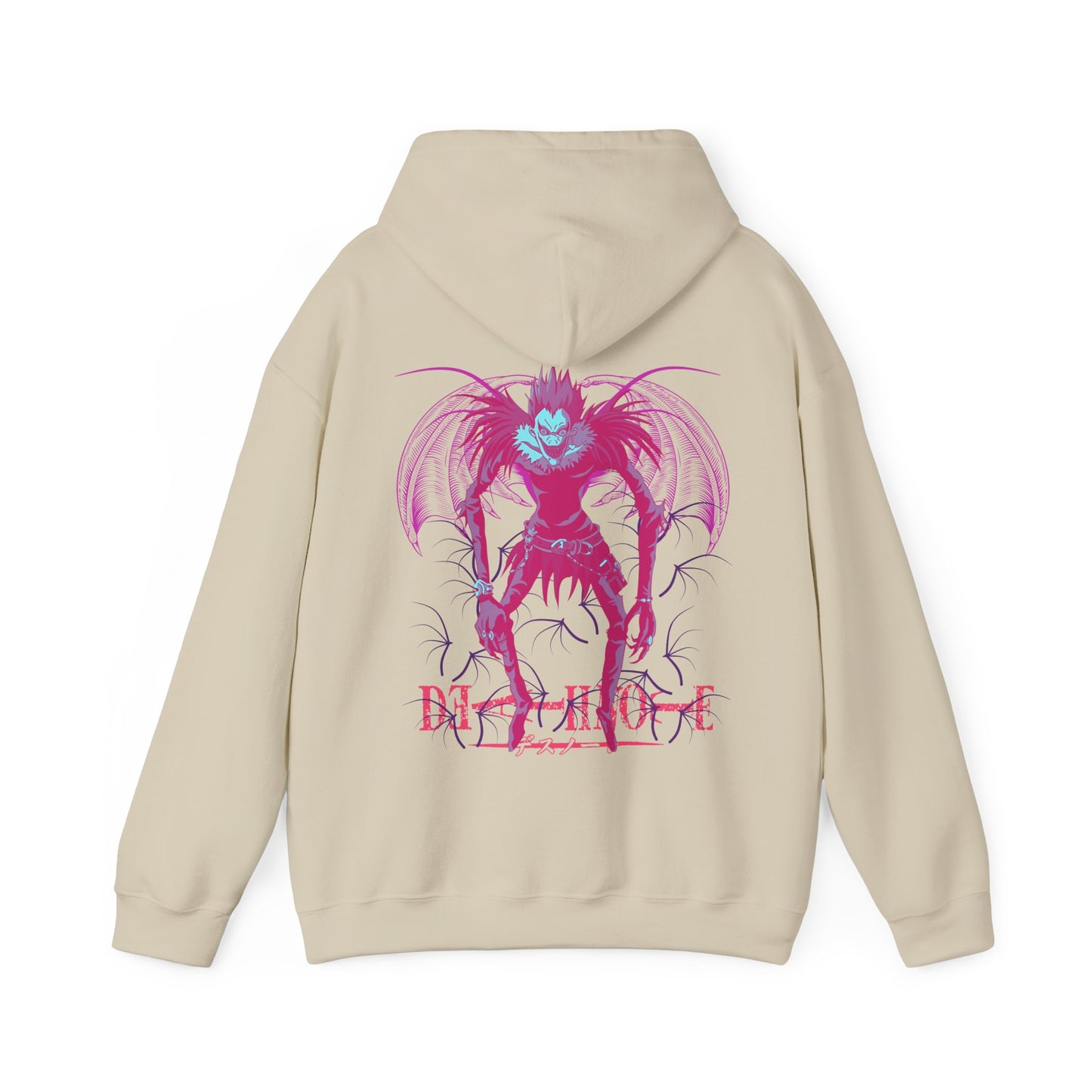 Ryuk Death Note Hoodie 100% Cotton with Back Print – Premium Anime Shinigami Design