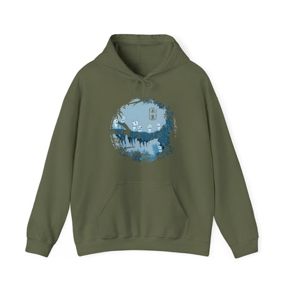 Kodama Tree Forest Hoodie – 100% Cotton Studio Ghibli Hoodie Inspired by Princess Mononoke