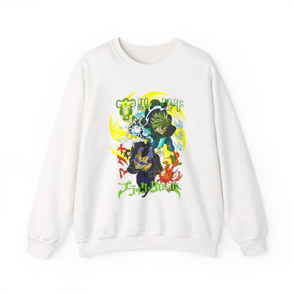 Magna and Luck Black Clover Sweatshirt – 100% Cotton Anime Crewneck for Magic Knights Fans