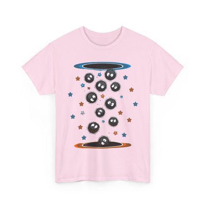Soot Sprites Portal T-Shirt 100% Cotton Studio Ghibli Anime Tee