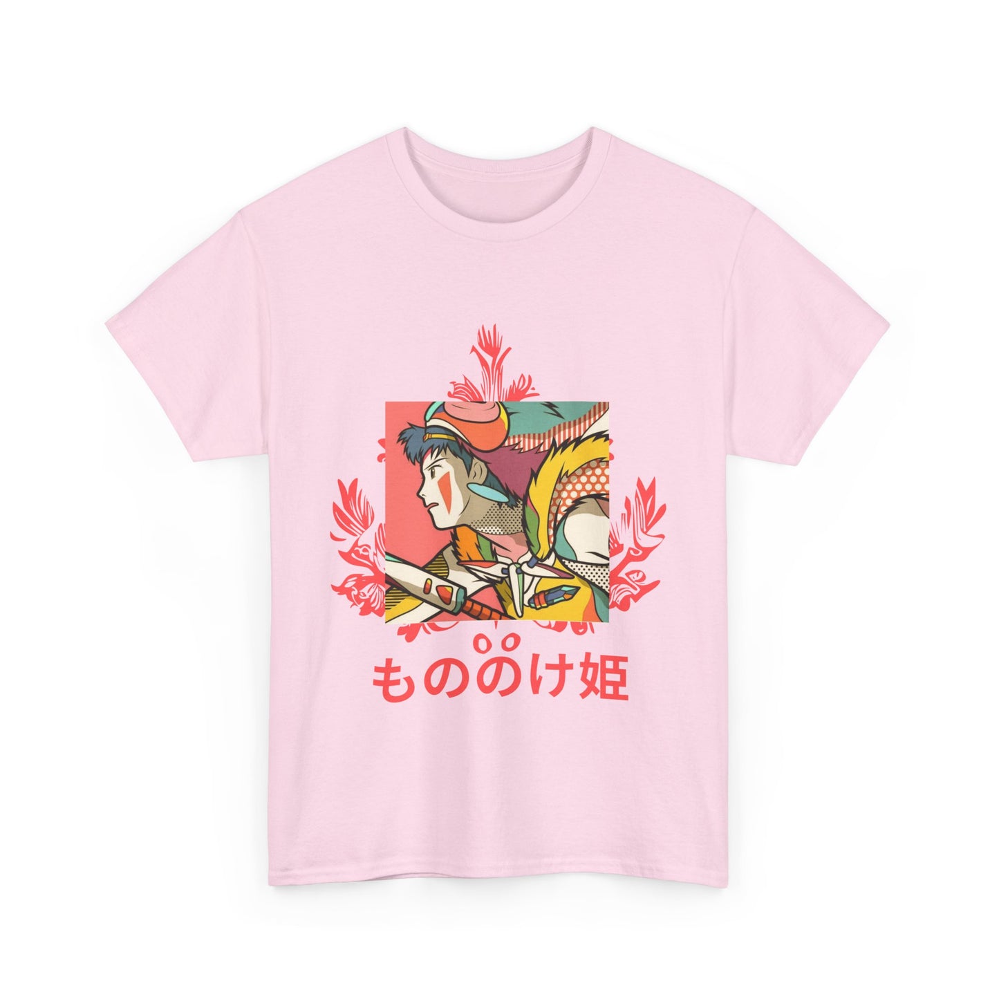 Mononoke Princess T-Shirt – Ghibli Anime Tee 100% Cotton