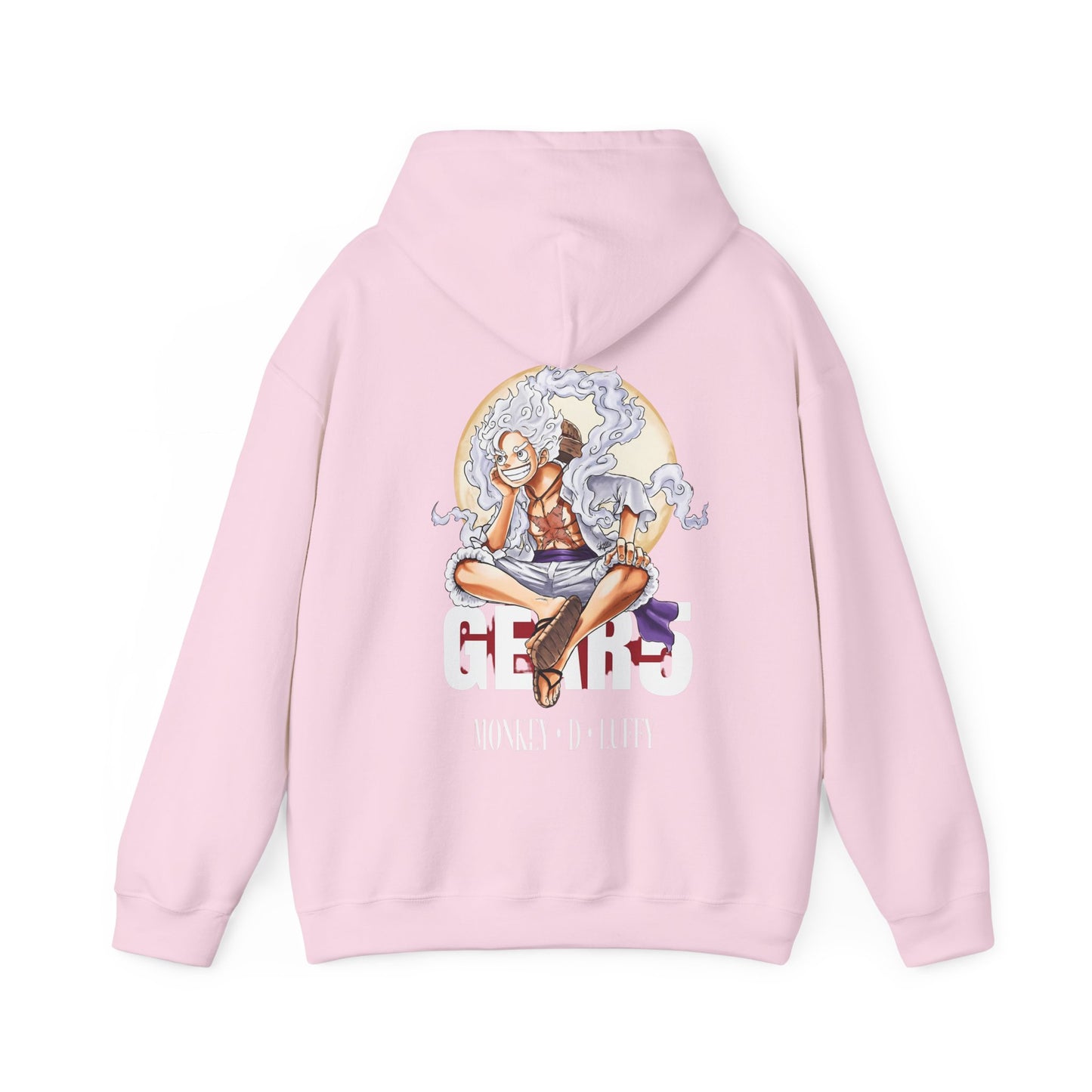 Monkey D. Luffy Gear 5 Back Print Hoodie – 100% Cotton One Piece Anime Sweatshirt