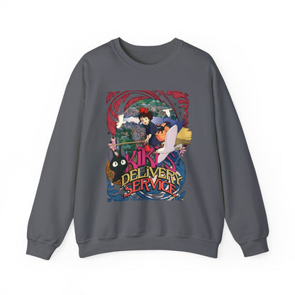 Kiki's Delivery Service Art Sweatshirt – 100% Cotton Cozy Studio Ghibli Anime Pullover