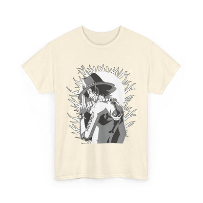 Portgas D. Ace One Piece T-Shirt – 100% Cotton Anime Tee for Fire Fist Fans