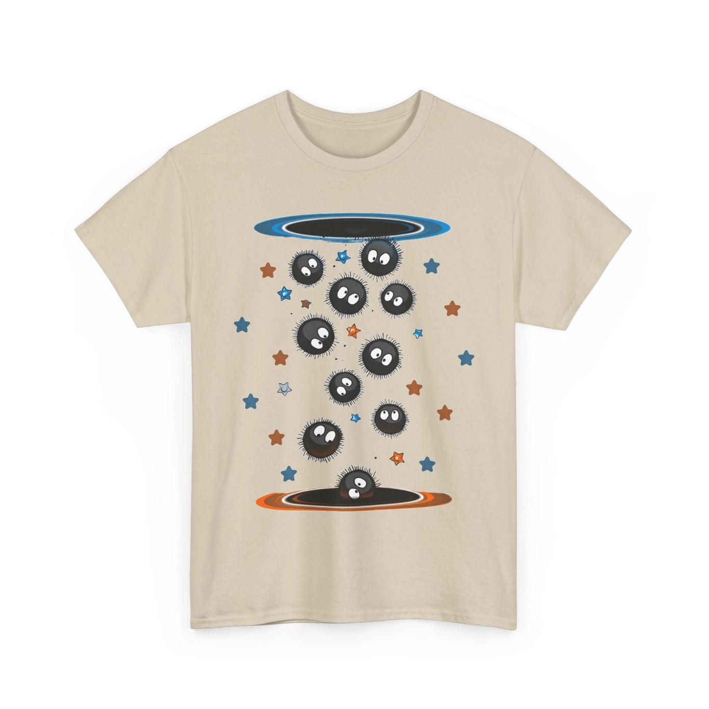 Soot Sprites Portal T-Shirt 100% Cotton Studio Ghibli Anime Tee