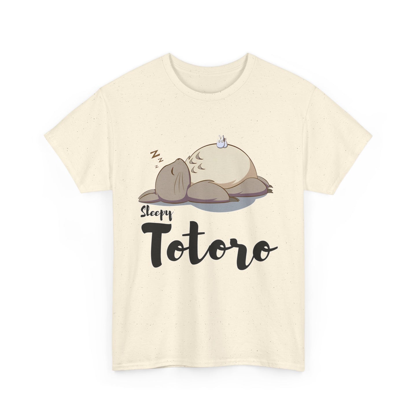 Sleepy Totoro T-Shirt – 100% Cotton Ghibli Tee for Cozy Anime Fans
