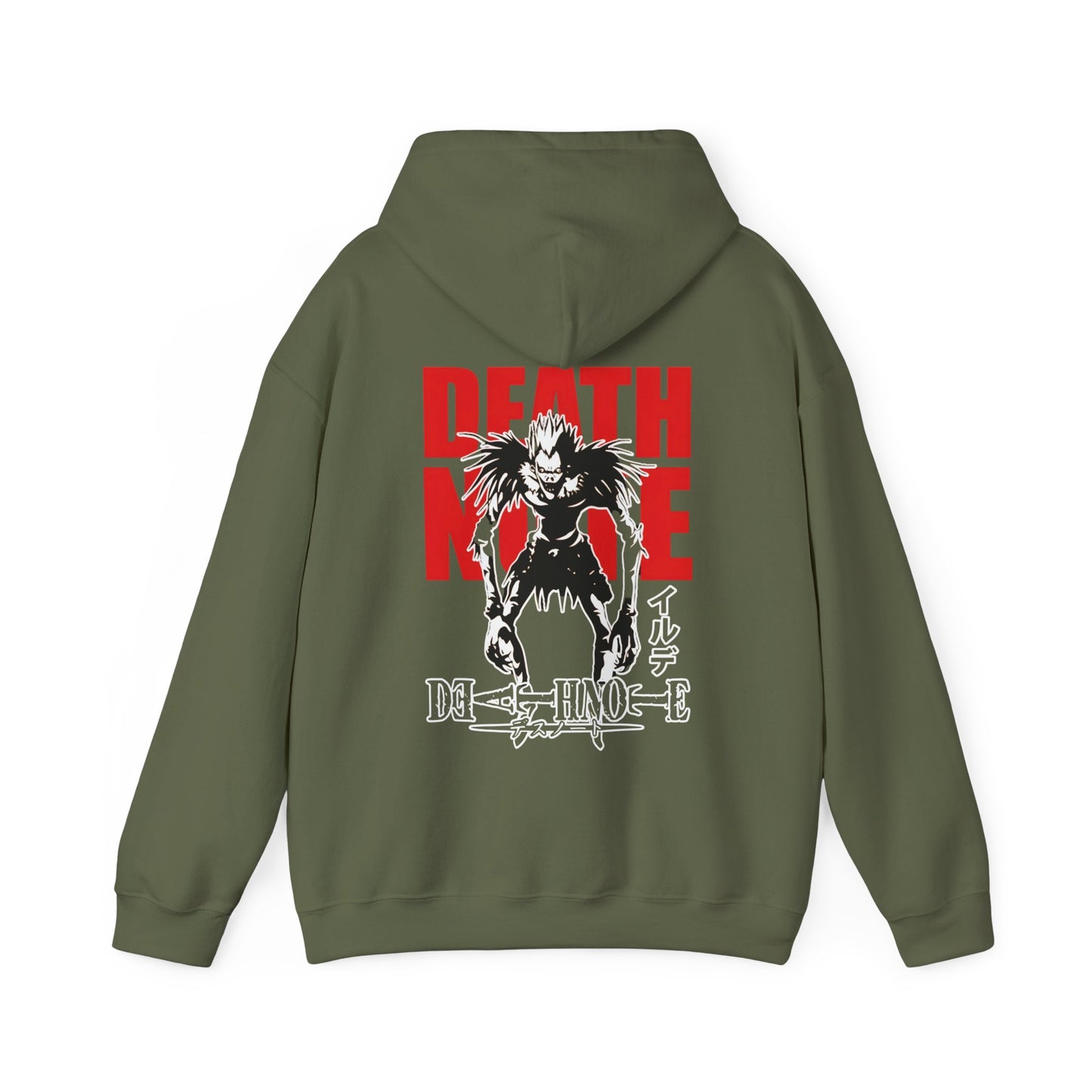 Ryuk Shinigami Death Note Back Print Hoodie – 100% Cotton Anime Sweatshirt for Dark Aesthetic Fans