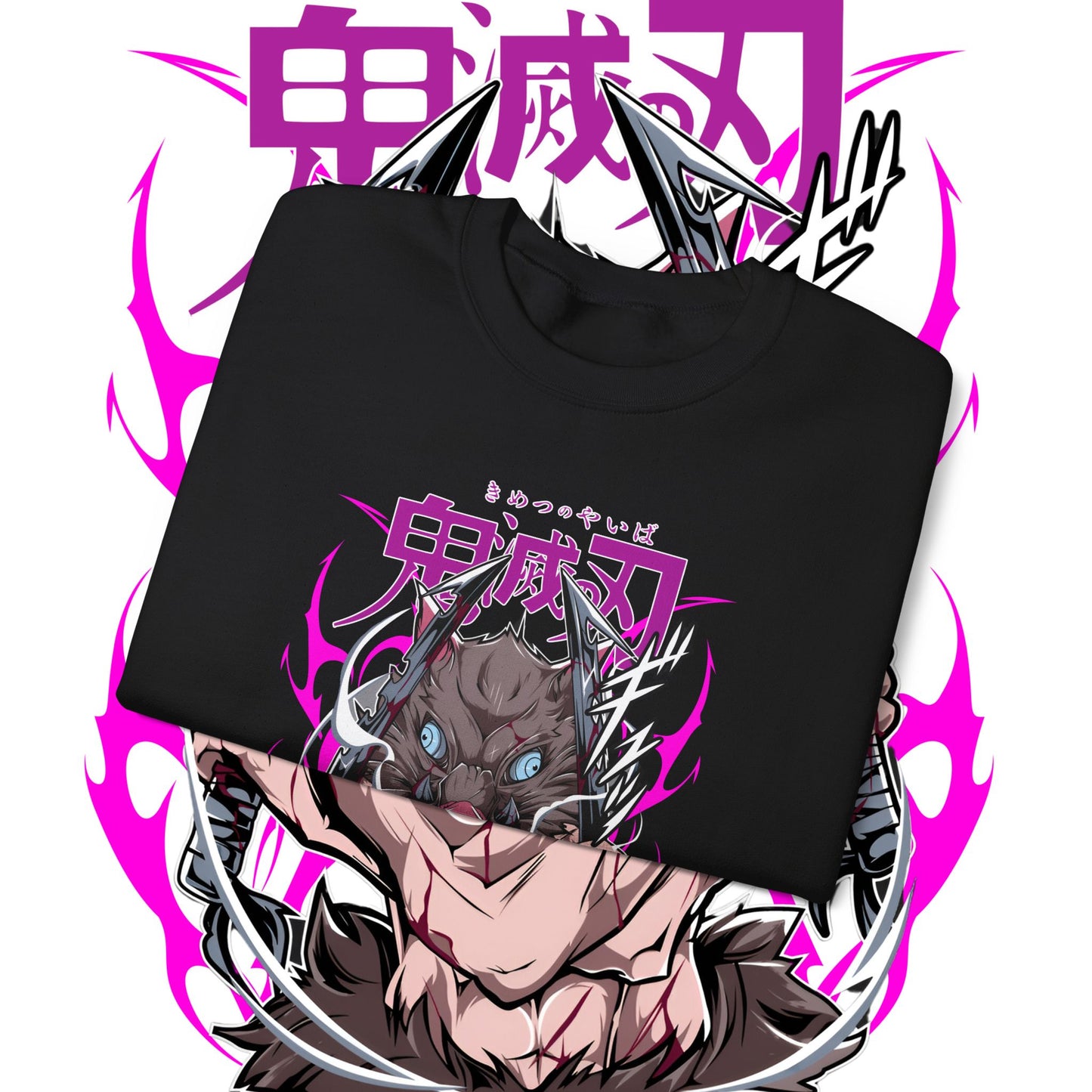 Inosuke Hashibira Demon Slayer Boar Sweatshirt | 100% Cotton Anime Pullover