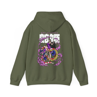 Boa Hancock Back Print Hoodie – 100% Cotton One Piece Anime Sweatshirt