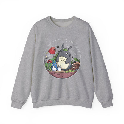 Totoro in a Bubble Sweatshirt – 100% Cotton Studio Ghibli Cozy Anime Pullover