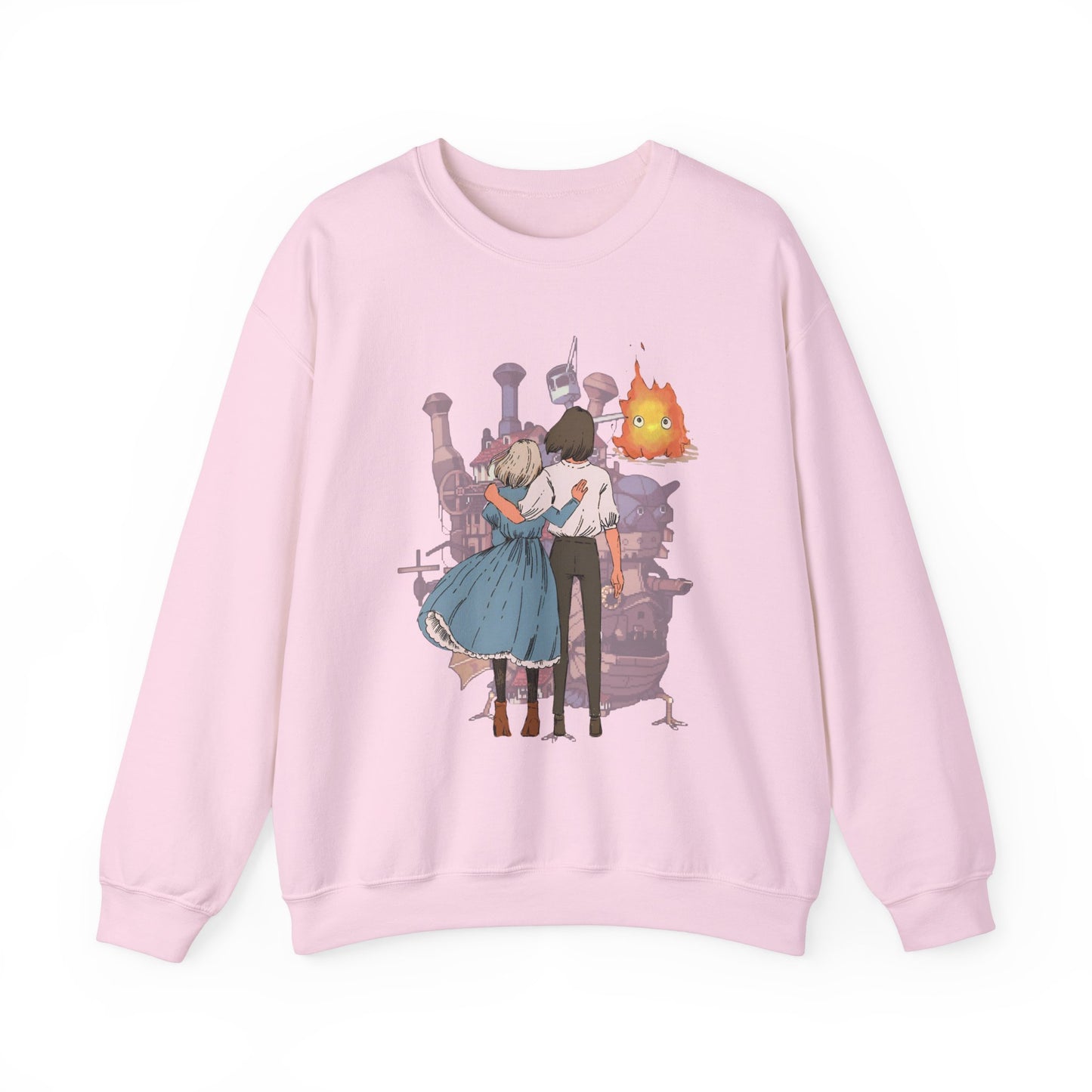 Howl's Moving Castle Love Sweatshirt – 100% Cotton Studio Ghibli Anime Sweatshirt