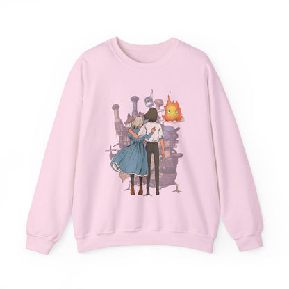 Howl's Moving Castle Love Sweatshirt – 100% Cotton Studio Ghibli Anime Sweatshirt