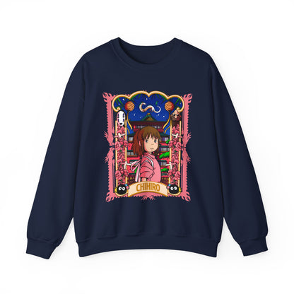 Spirited Away Chihiro Sweatshirt – 100% Cotton Studio Ghibli Pullover for Anime Fans