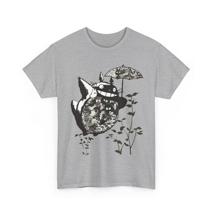 Totoro Black and White T-Shirt 100% Cotton | Studio Ghibli Anime Tee