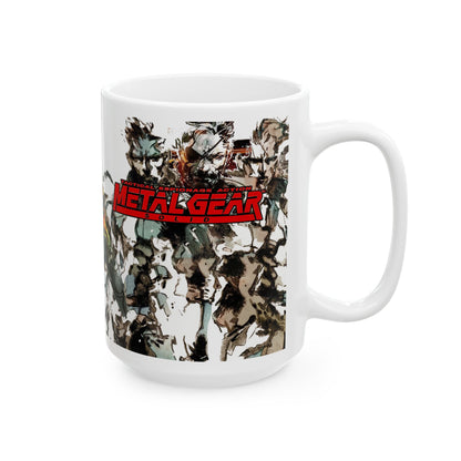 Metal Gear Fox Hound Mug – 11oz & 15oz Ceramic Coffee Cup – Tactical Espionage Action Gamer Gift