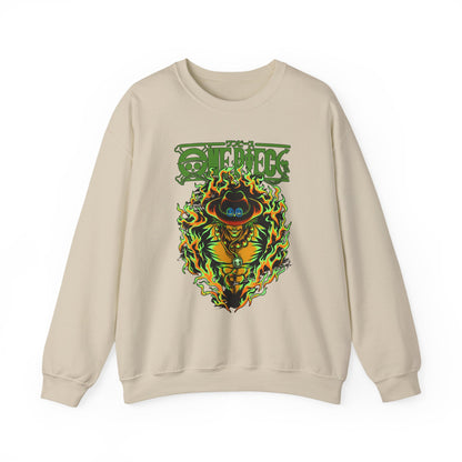 Portgas D. Ace One Piece Sweatshirt – 100% Cotton Anime Pullover for Fire Fist Fans