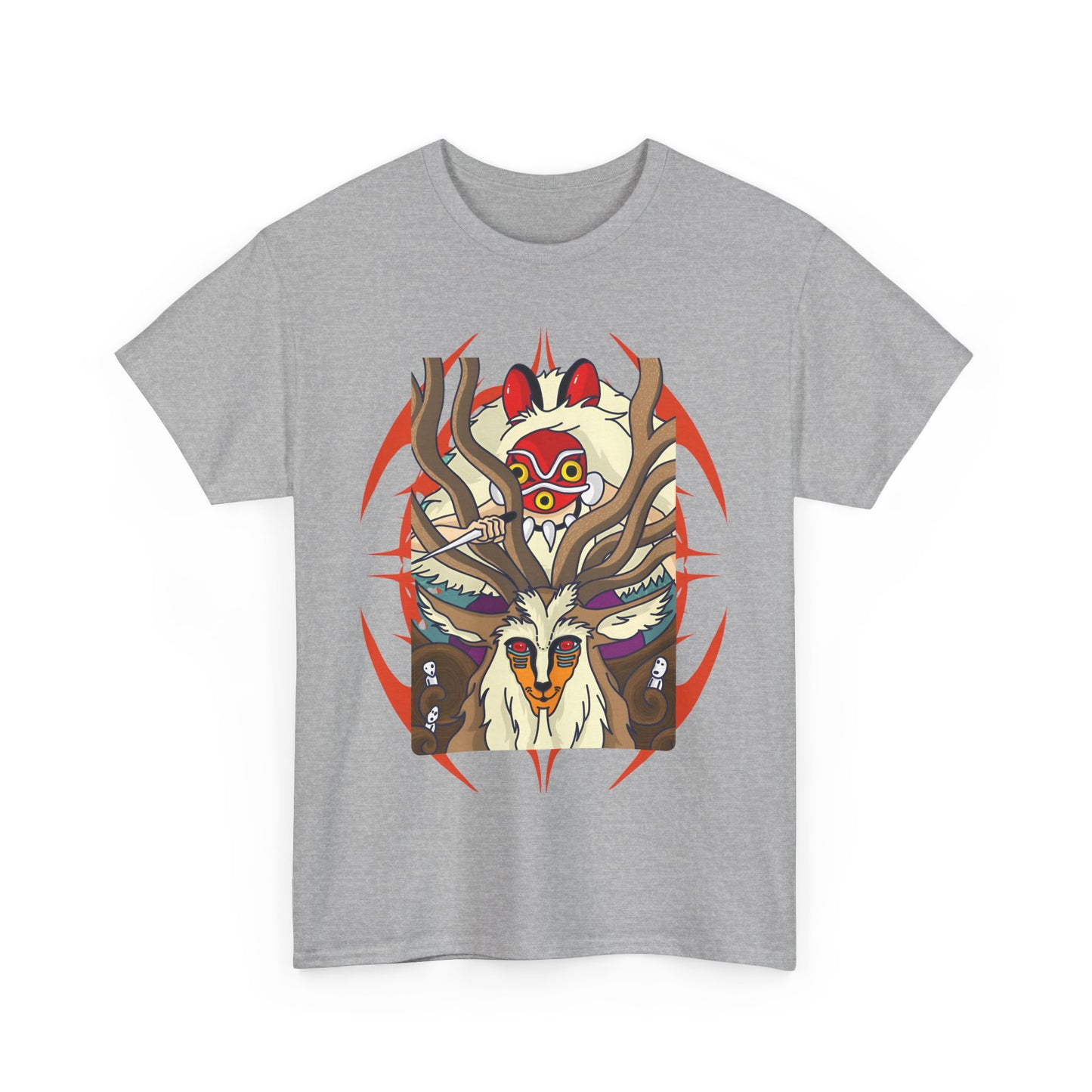 Forest Spirit Princess Mononoke T-Shirt | Ghibli Cotton Anime Tee