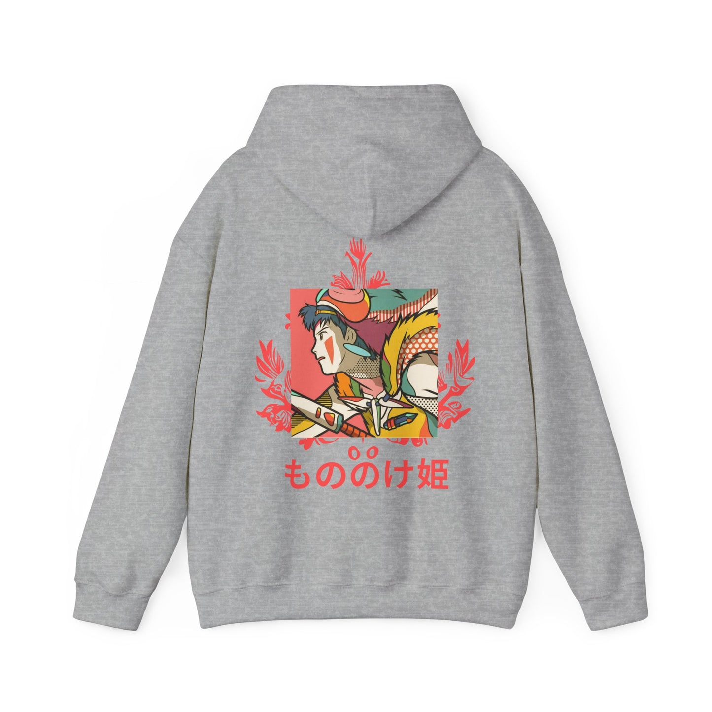 Princess Mononoke Hoodie with Back Print – 100% Cotton Studio Ghibli Inspired Pullover