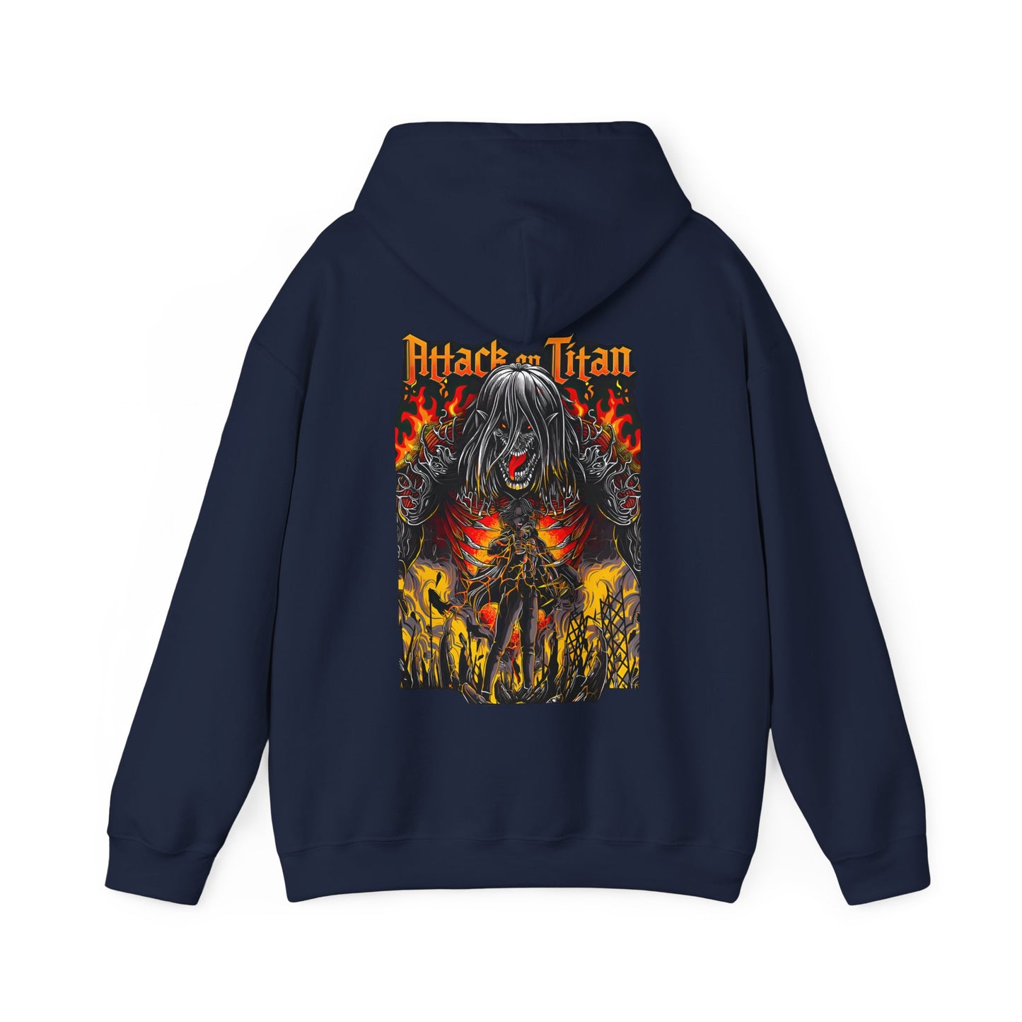 Eren Jaeger Back Print Hoodie – 100% Cotton Attack on Titan Anime Hoodie for Fans