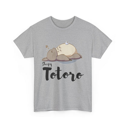 Sleepy Totoro T-Shirt – 100% Cotton Ghibli Tee for Cozy Anime Fans