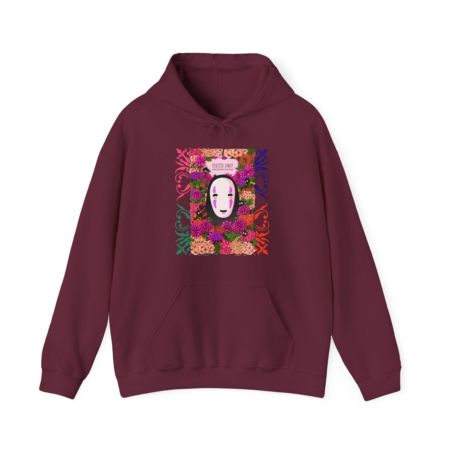No Face Spirited Away Hoodie – 100% Cotton Gildan 18500 | Studio Ghibli Anime Hoodie