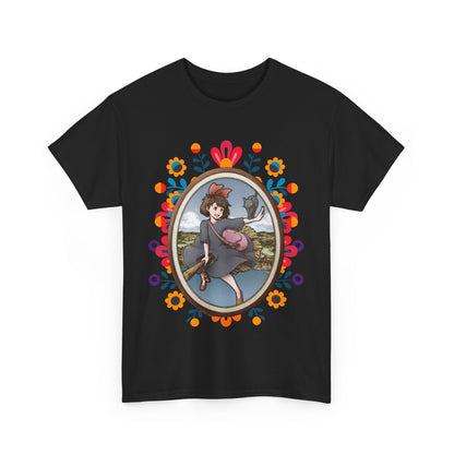 Kiki's Delivery Service Art T-Shirt 100% Cotton Studio Ghibli Anime Tee