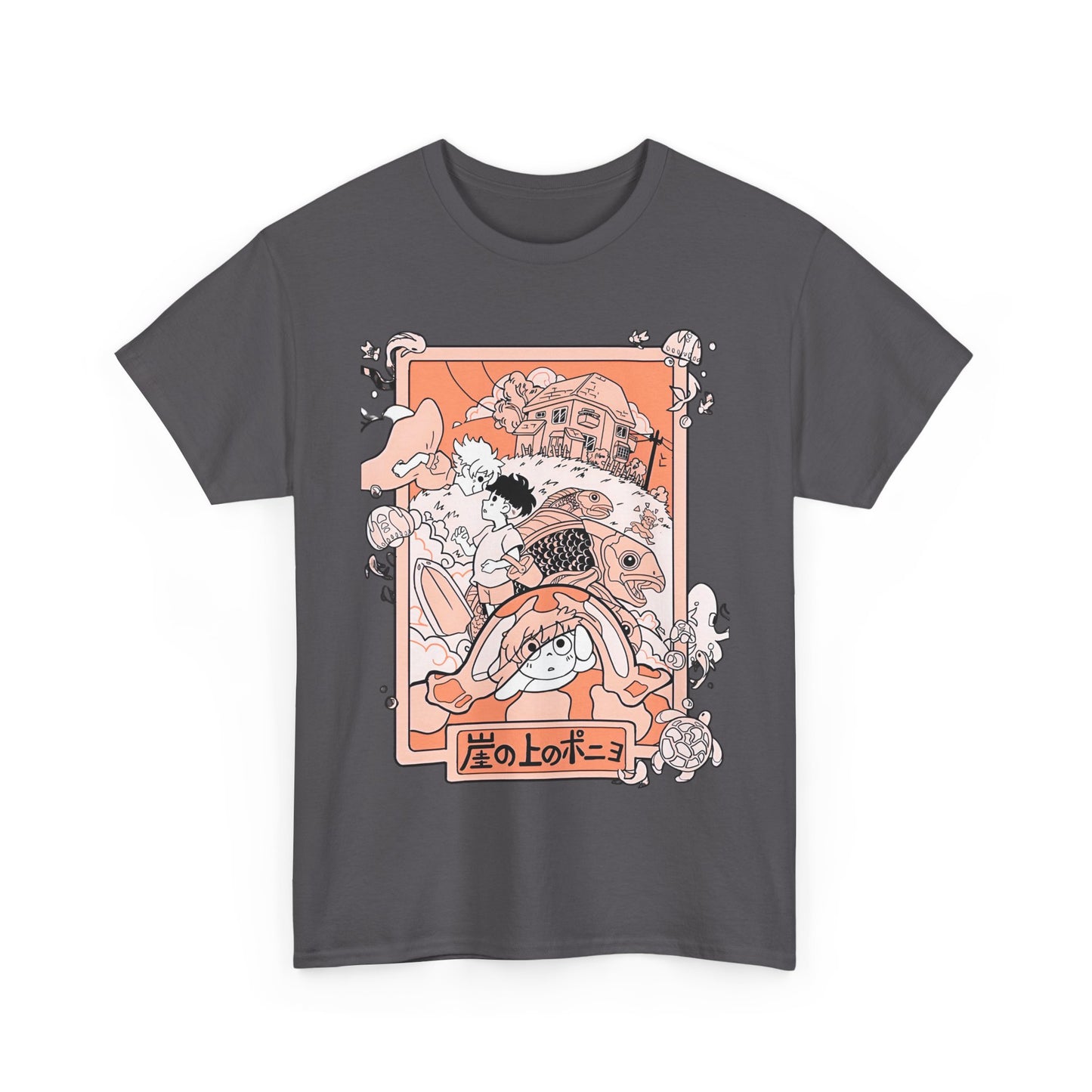 Ponyo Art T-Shirt – 100% Cotton Studio Ghibli Ocean Anime Tee