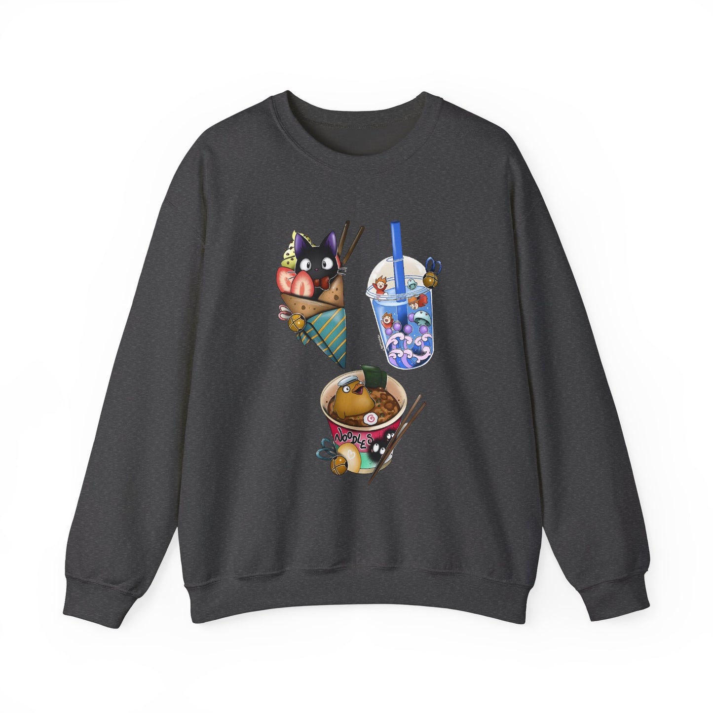 Studio Ghibli Food Sweatshirt – 100% Cotton Cozy Anime Pullover with Iconic Ghibli Dishes