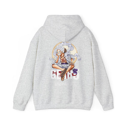 Monkey D. Luffy Gear 5 Back Print Hoodie – 100% Cotton One Piece Anime Sweatshirt