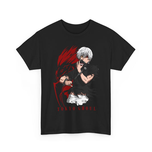 Ken Kaneki Tokyo Ghoul T-Shirt – 100% Cotton Anime Tee for Ghoul Fans