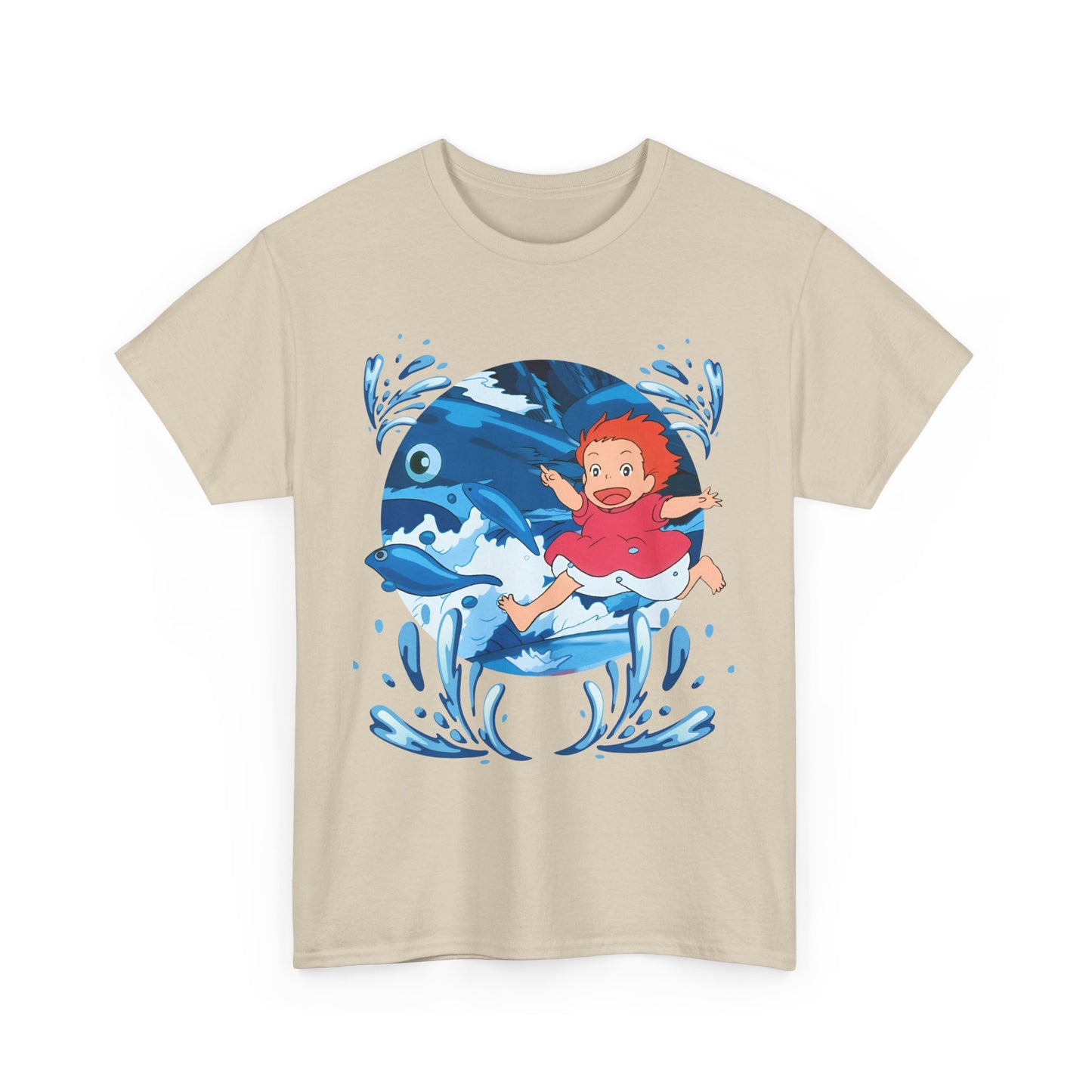 Ponyo Studio Ghibli T-Shirt – 100% Cotton Anime Tee for Ghibli Fans
