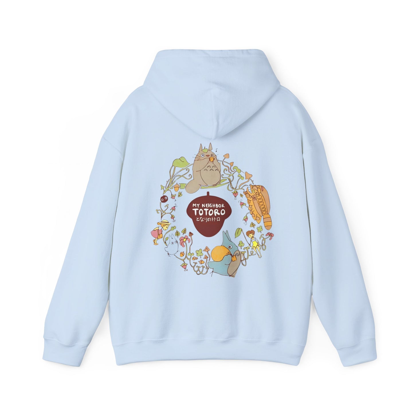 My Neighbor Totoro Back Print Hoodie – 100% Cotton Studio Ghibli Sweatshirt for Anime Fans