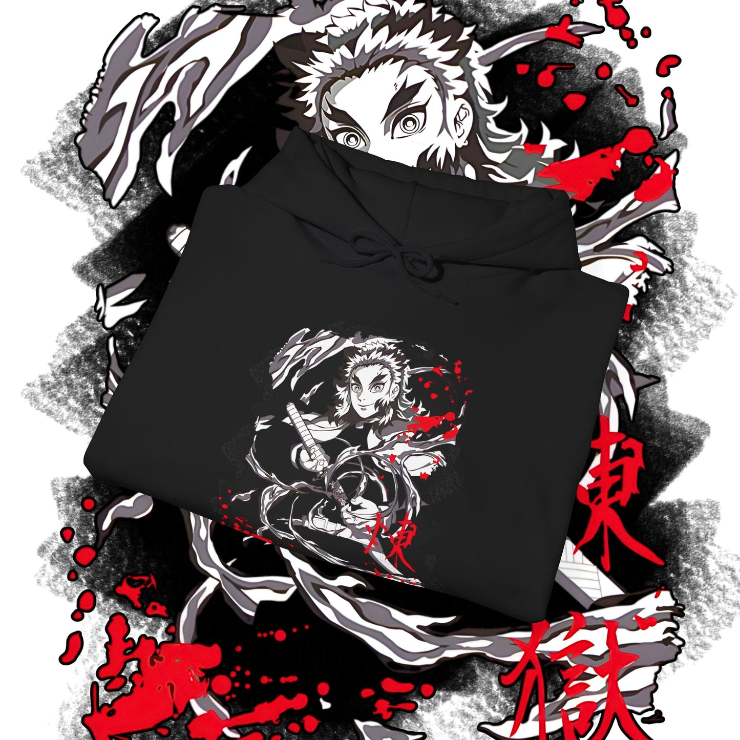 Kyojuro Rengoku Demon Slayer Hashira Hoodie | 100% Cotton Anime Hoodie