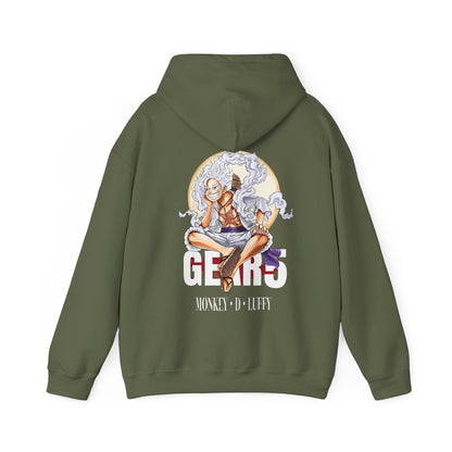 Monkey D. Luffy Gear 5 Back Print Hoodie – 100% Cotton One Piece Anime Sweatshirt