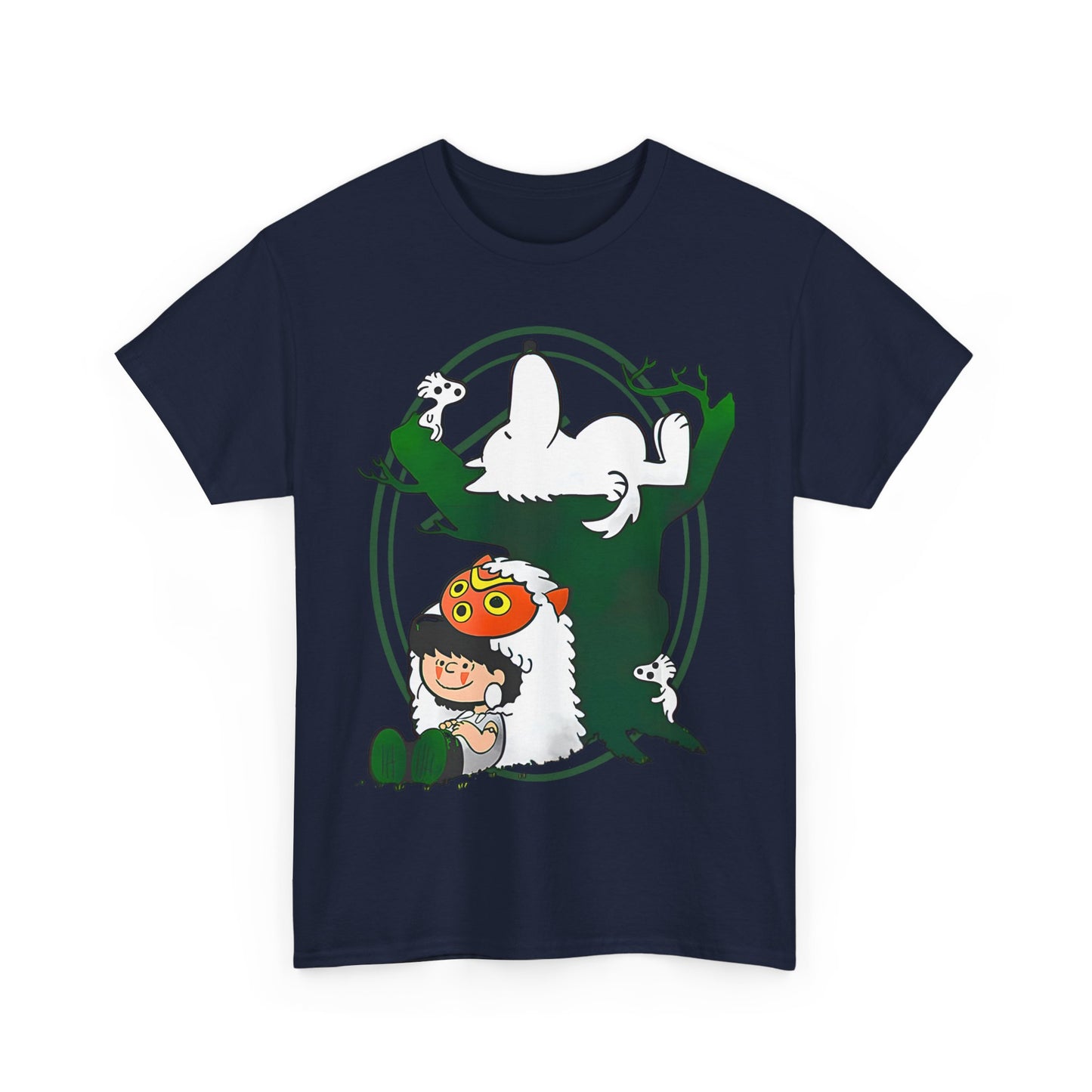 Princess Mononoke T-Shirt – 100% Cotton Studio Ghibli Anime Tee for Fans