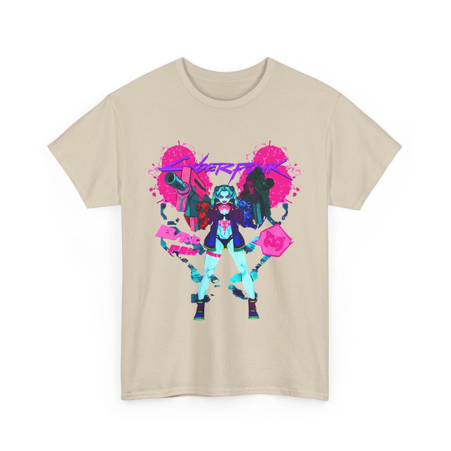 Rebecca Cyberpunk Edgerunners T-Shirt – 100% Cotton Anime Tee Featuring the Iconic Netrunner