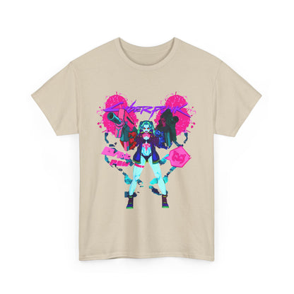 Rebecca Cyberpunk Edgerunners T-Shirt – 100% Cotton Anime Tee Featuring the Iconic Netrunner