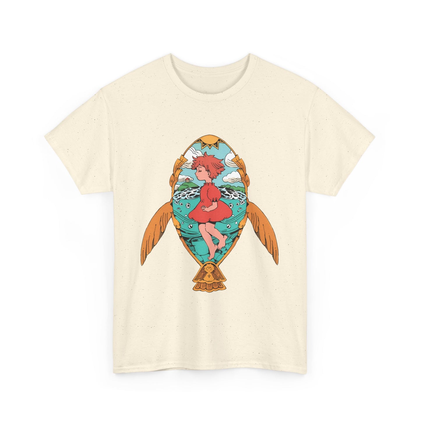 Ponyo Art T-Shirt – 100% Cotton Studio Ghibli Shirt for Anime Fans
