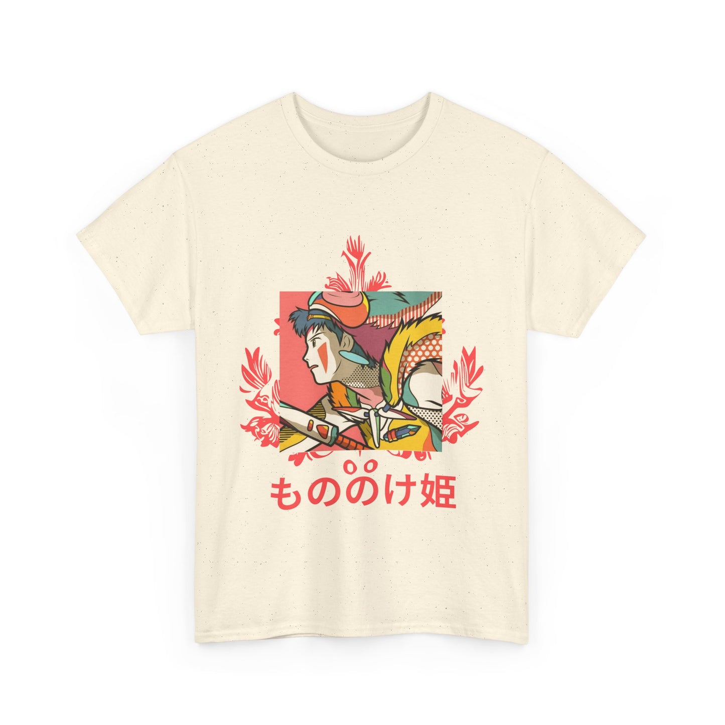 Mononoke Princess T-Shirt – Ghibli Anime Tee 100% Cotton