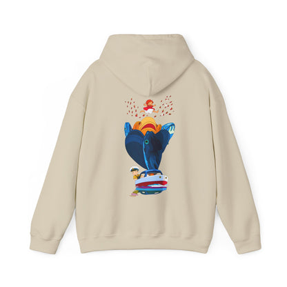 Ponyo and Sosuke Sea Dreams Back Print Hoodie – 100% Cotton Studio Ghibli Ocean Anime Apparel