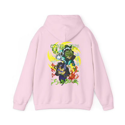 Magna and Luck Black Clover Back Print Hoodie – 100% Cotton Anime Sweatshirt for True Fans