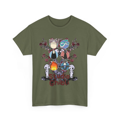 Studio Ghibli T-Shirt 100% Cotton Anime Fan Tee