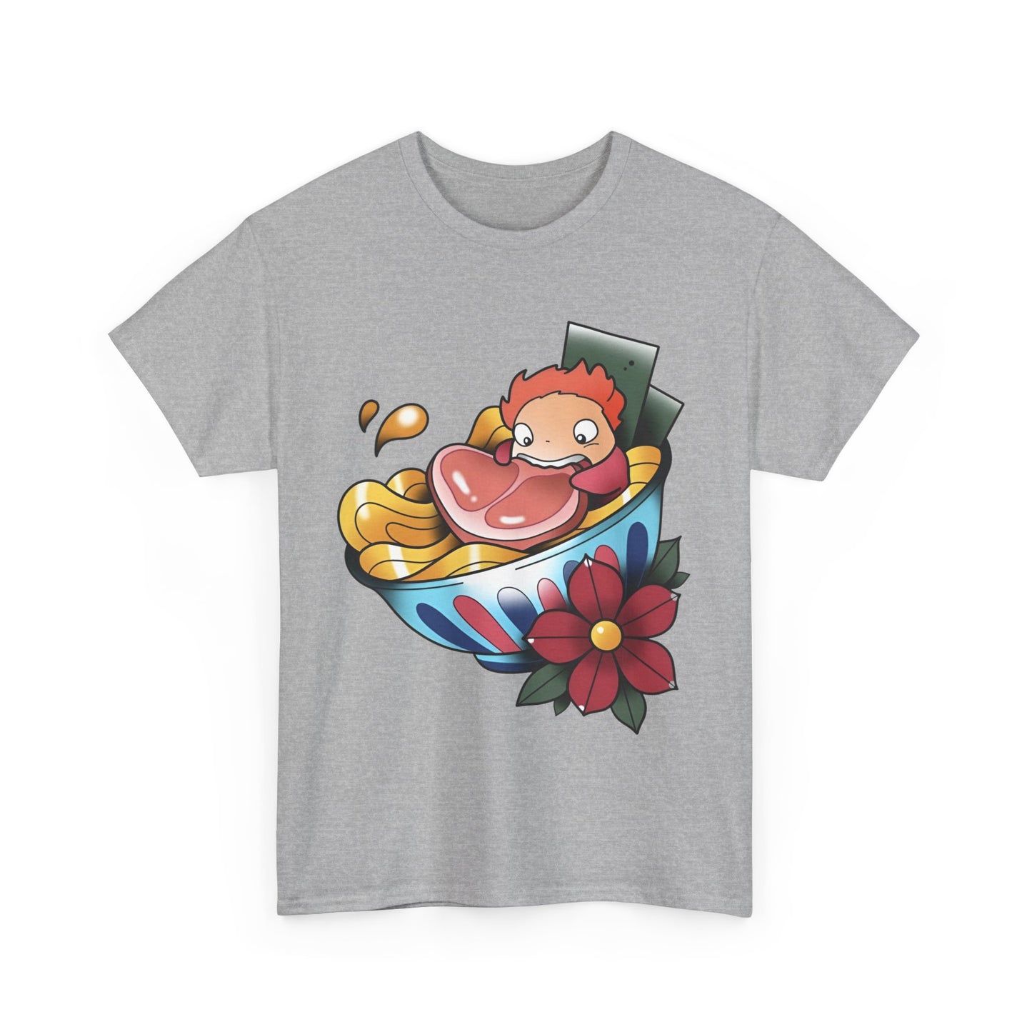Ponyo Snack Jam T-Shirt | 100% Cotton Studio Ghibli Anime Tee